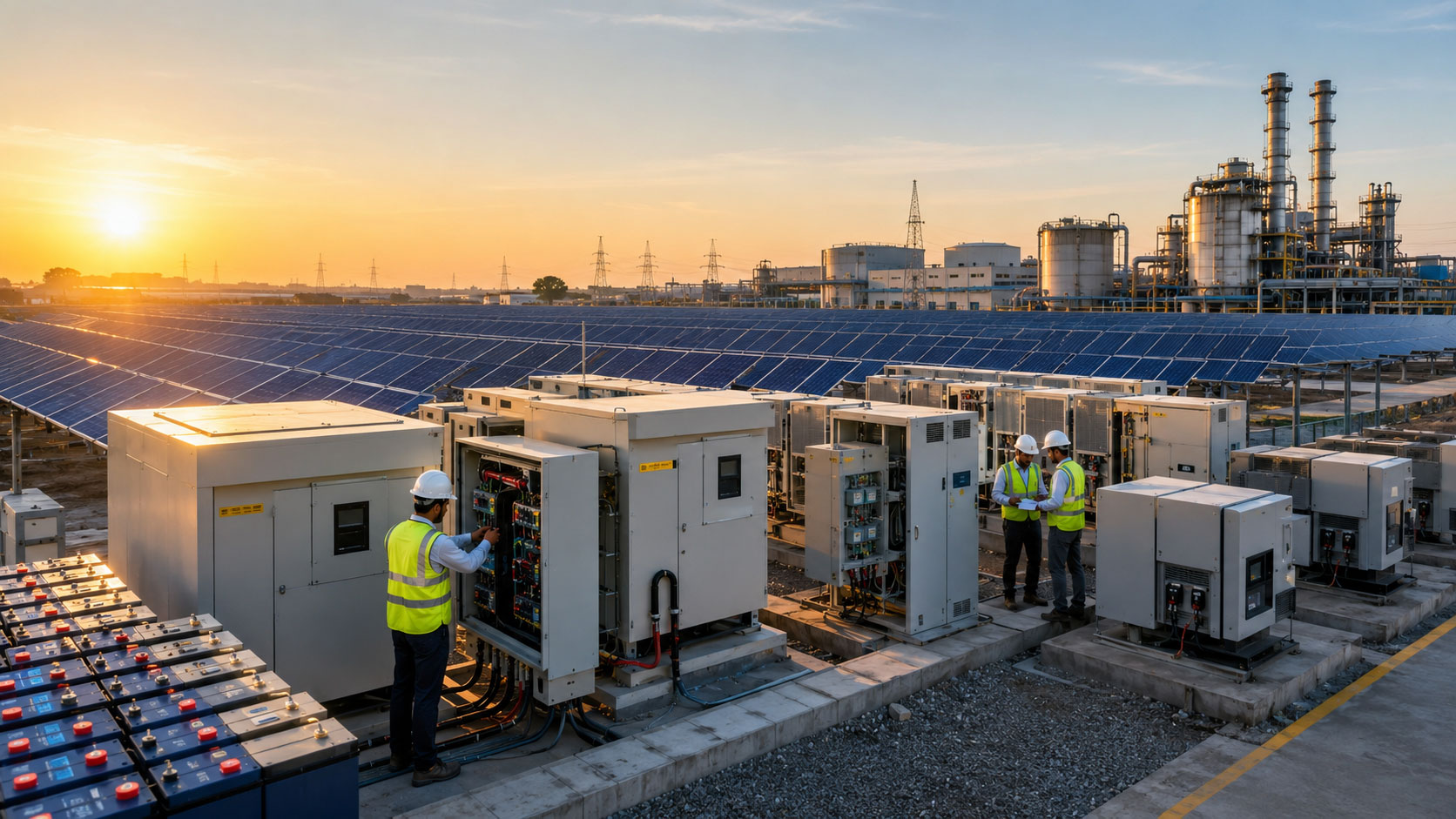 Solar power solutions and electrical engineering services for commercial and industrial projects across South India